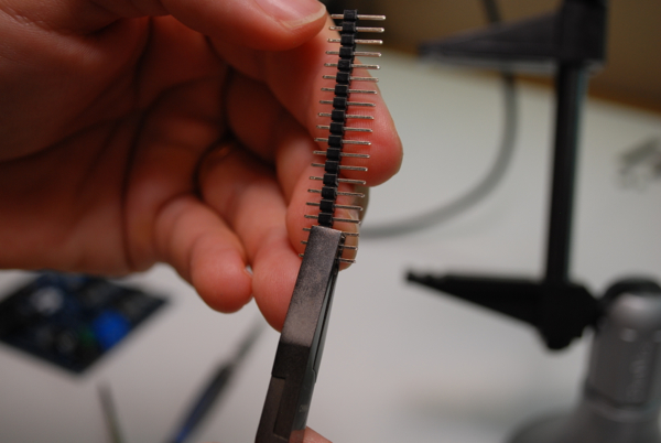 3 pins of male header.